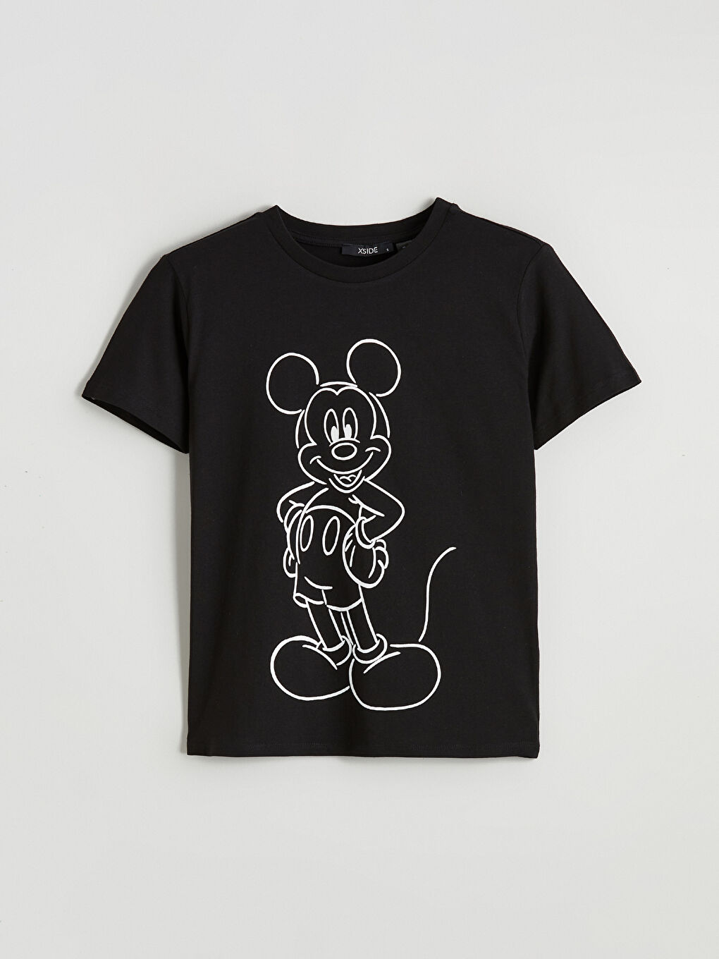 Mickey Mouse Print Crew Neck Women's T-Shirt-4