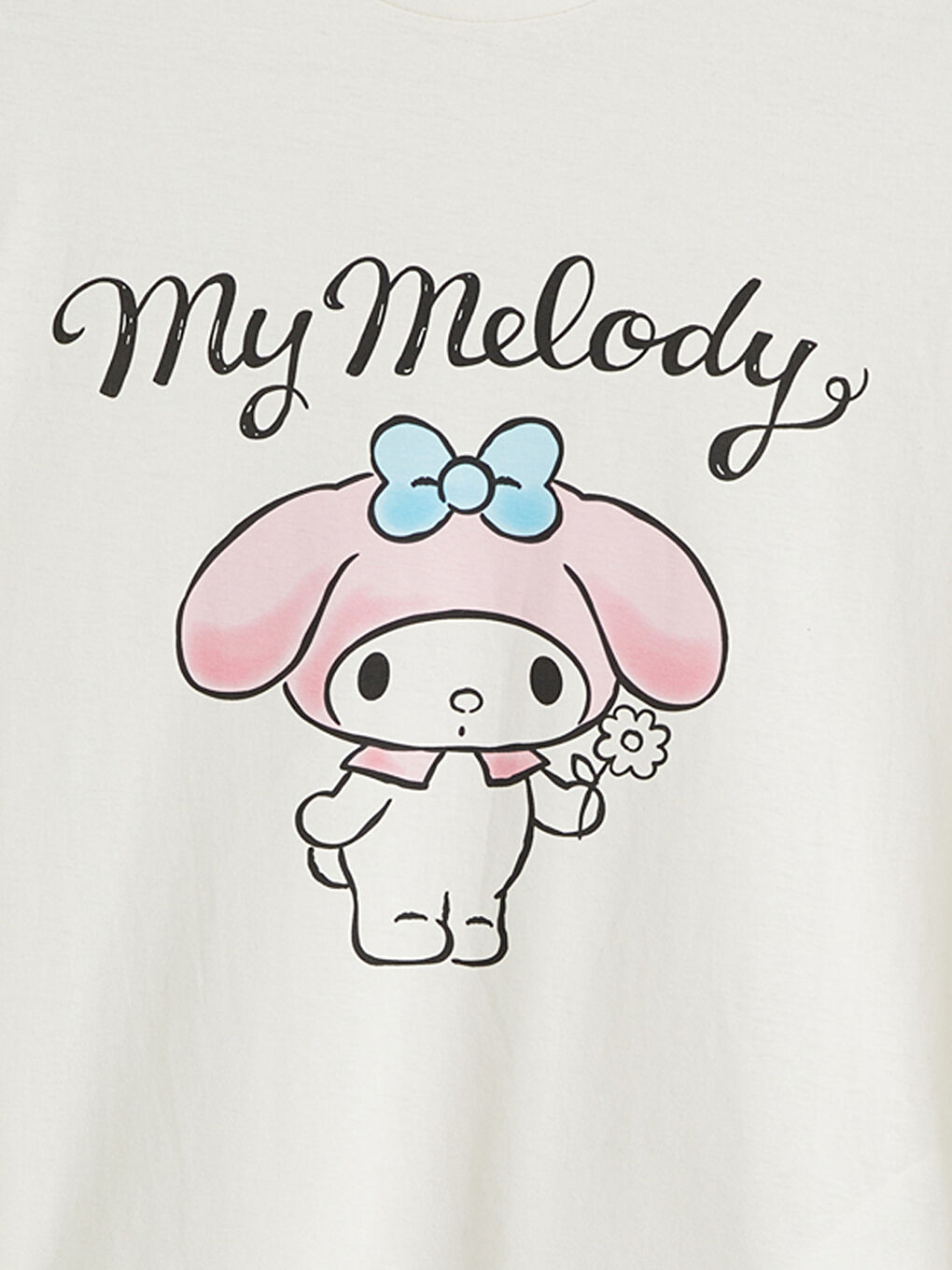 Crew Neck Hello Kitty Printed Women's T-Shirt-5