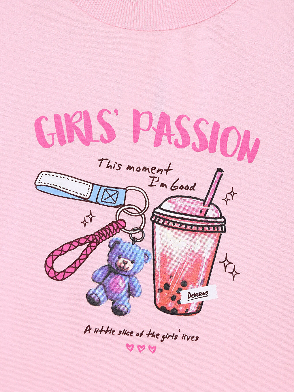 Crew Neck Girls' Sweatshirt-2