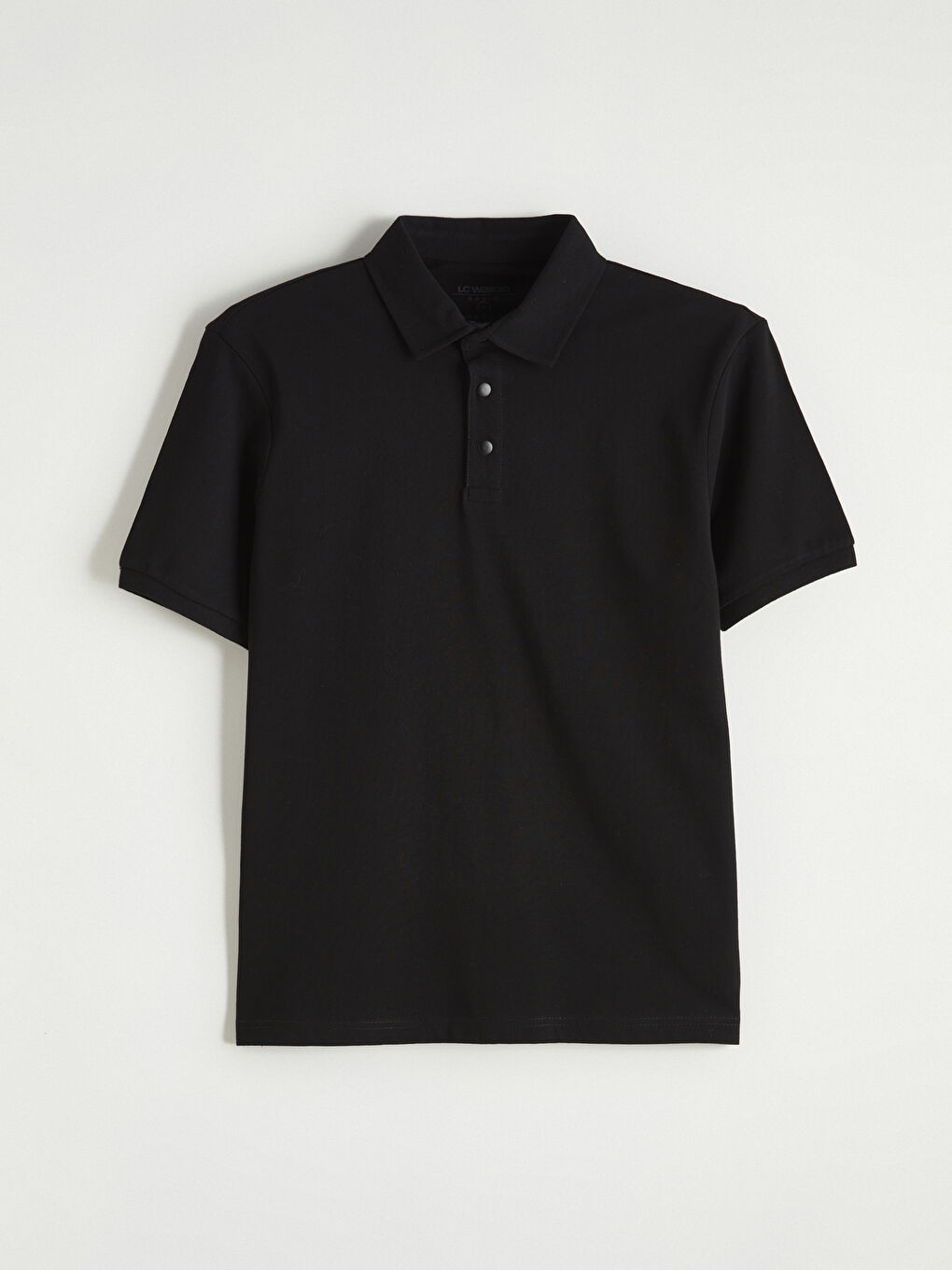 Siyah Polo Yaka Pike Erkek Tişört