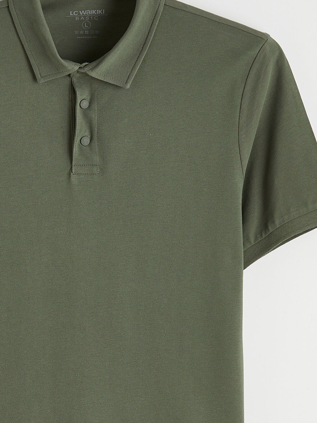 Yeşil Polo Yaka Pike Erkek Tişört-6