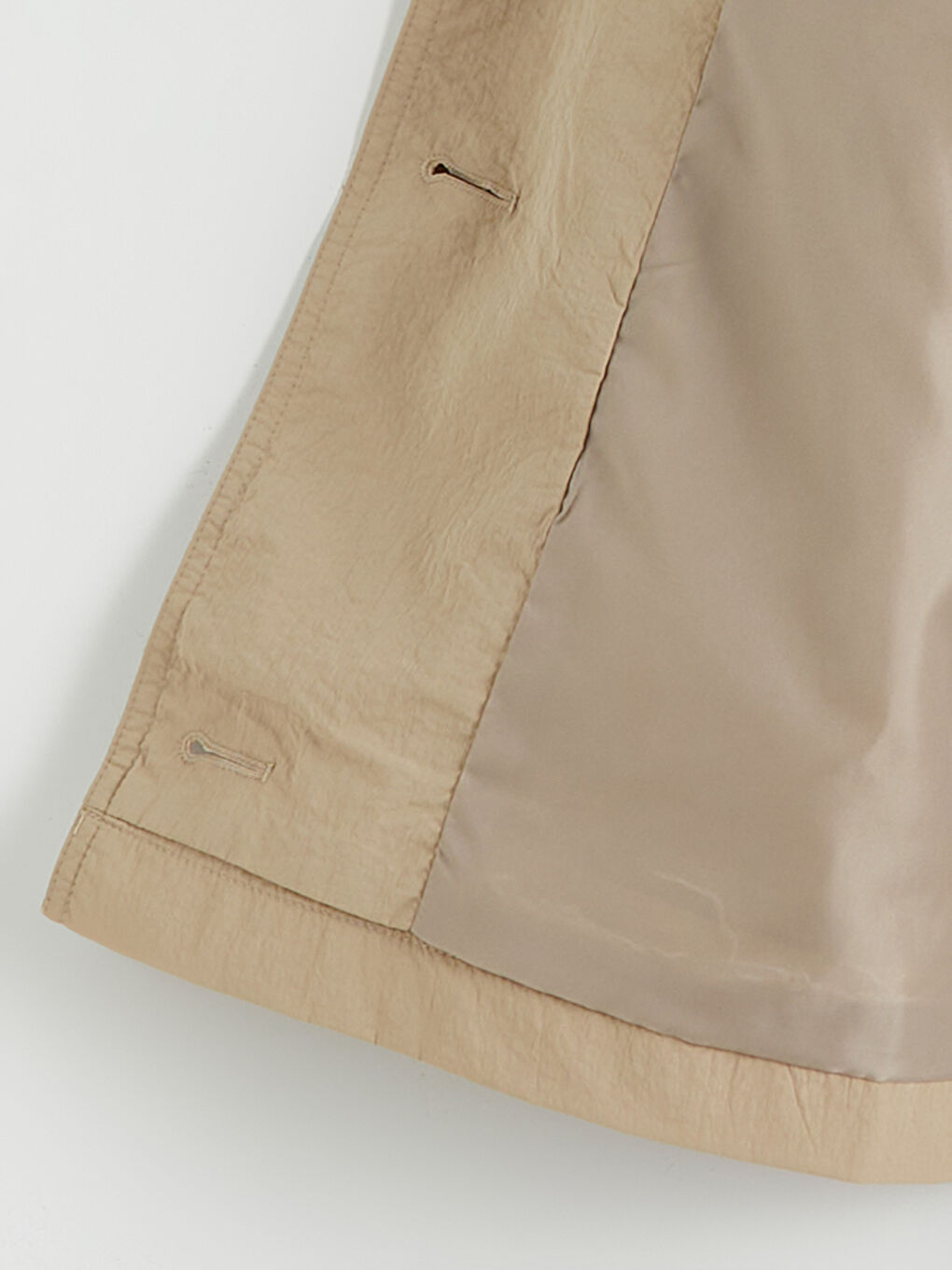 Bej Gömlek Yaka Kadın Ceket-6