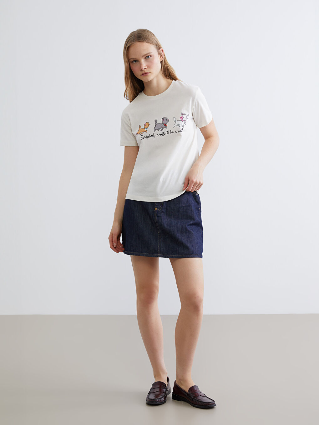 Woman BEIGE T-Shirt-1