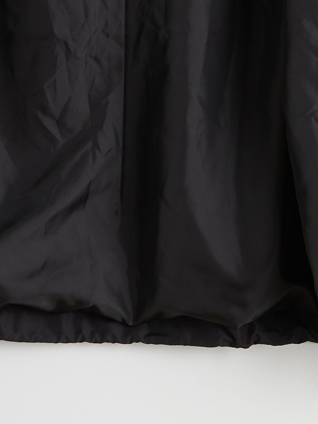 Siyah Kapüşonlu Oversize Kadın Yağmurluk-7