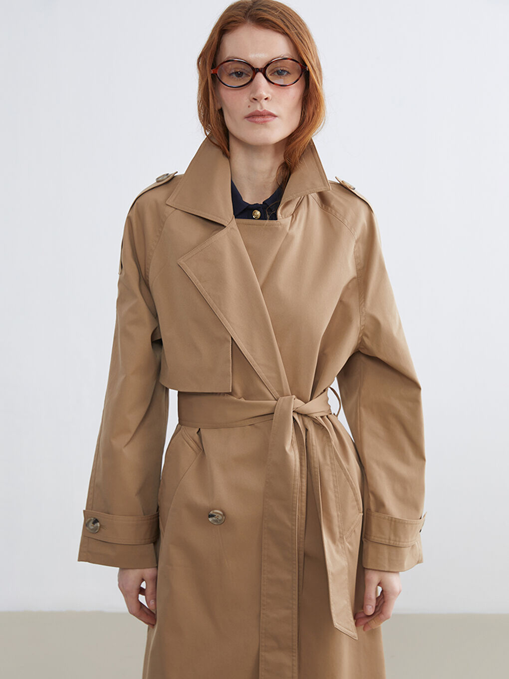 Woman BEIGE Trenchcoat-1