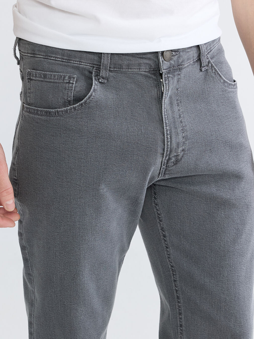 Gri 779 Regular Fit Erkek Jean Pantolon-2