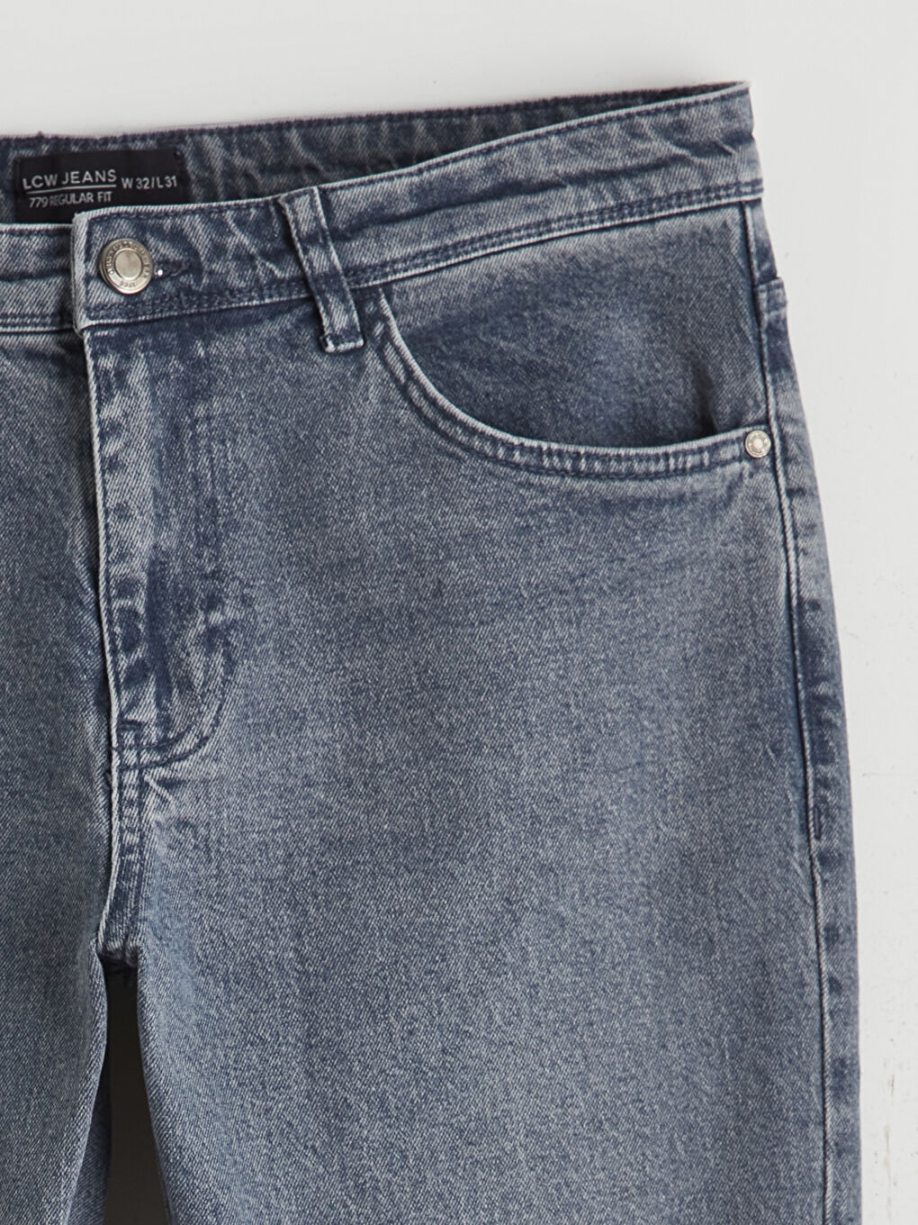 Gri 779 Regular Fit Erkek Jean Pantolon-5