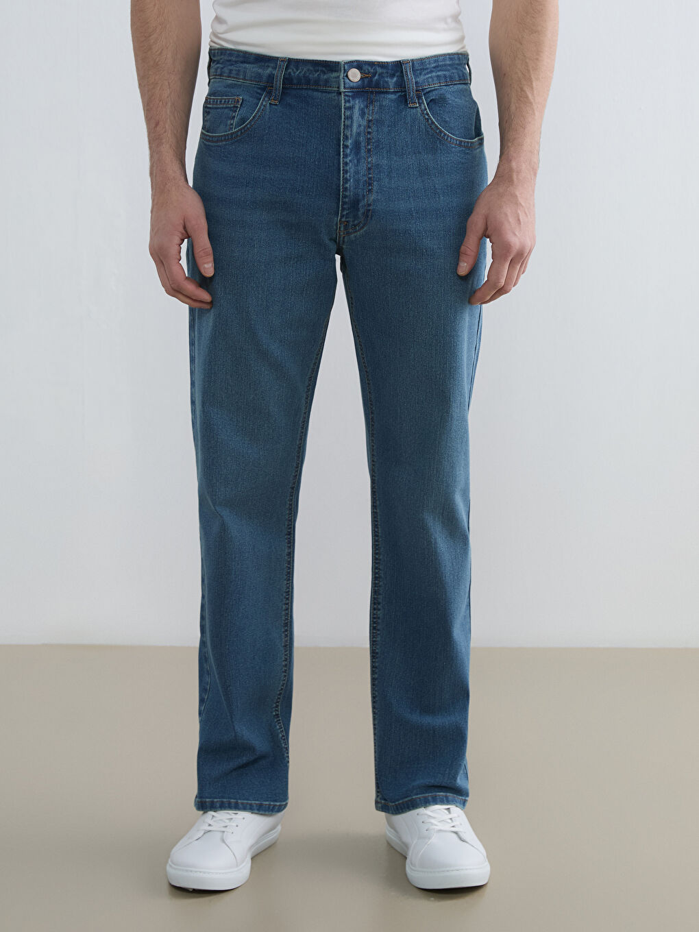 İndigo 790 Rahat Kalıp Erkek Jean Pantolon-3