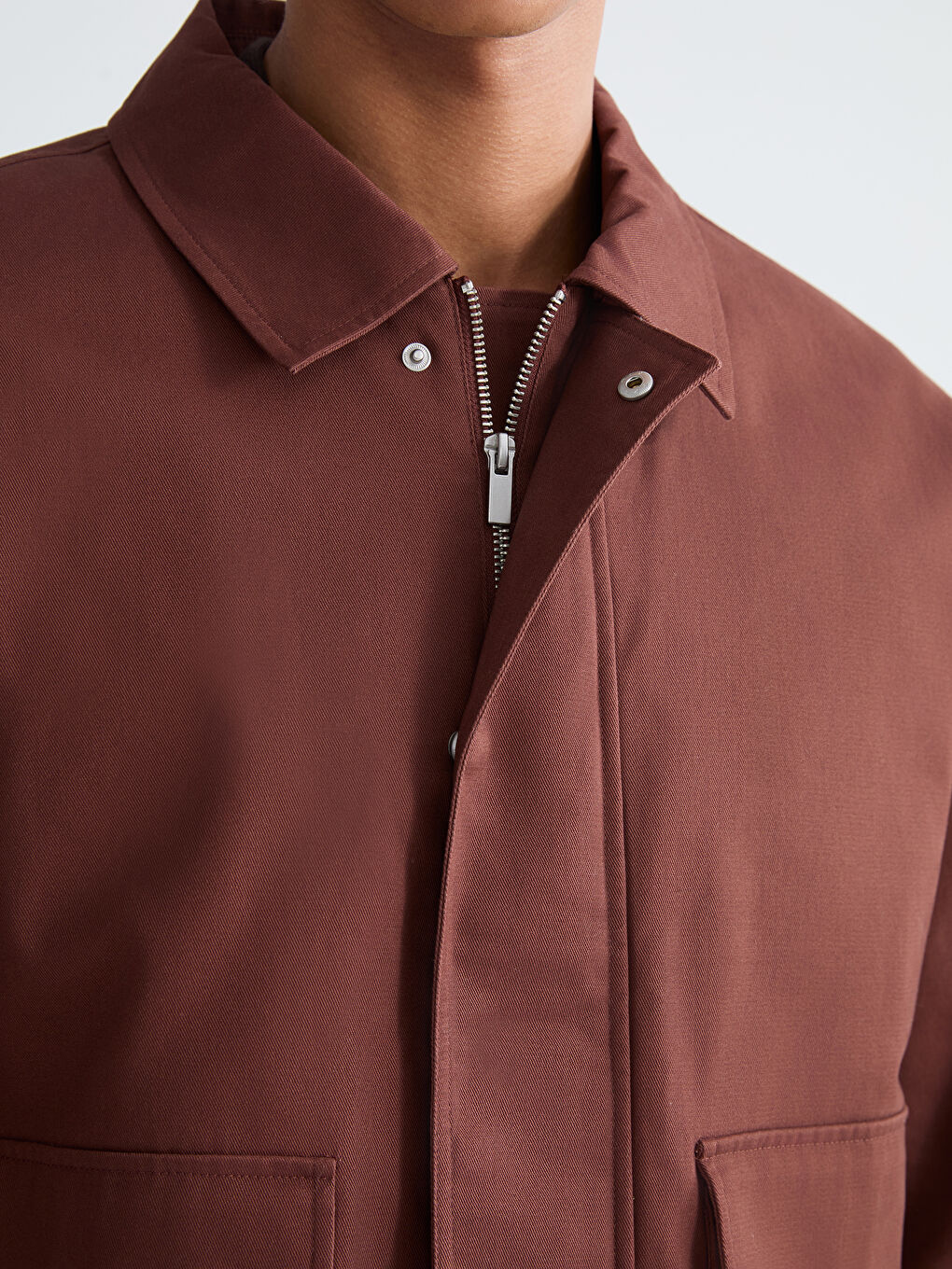 Мужчины Красный Пальто-4