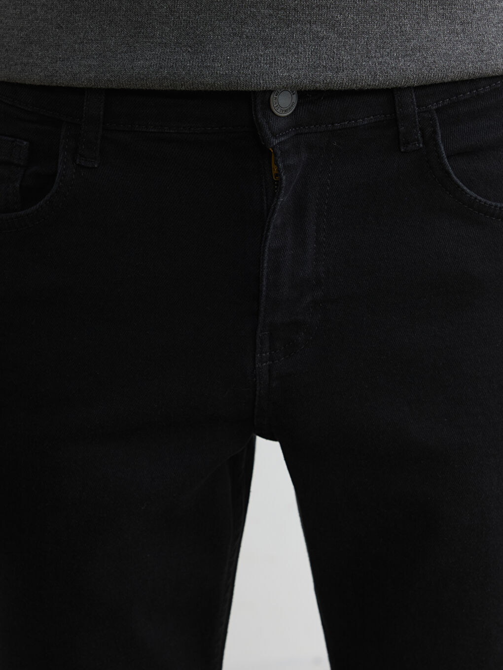 Siyah 790 Rahat Kalıp Erkek Jean Pantolon-3