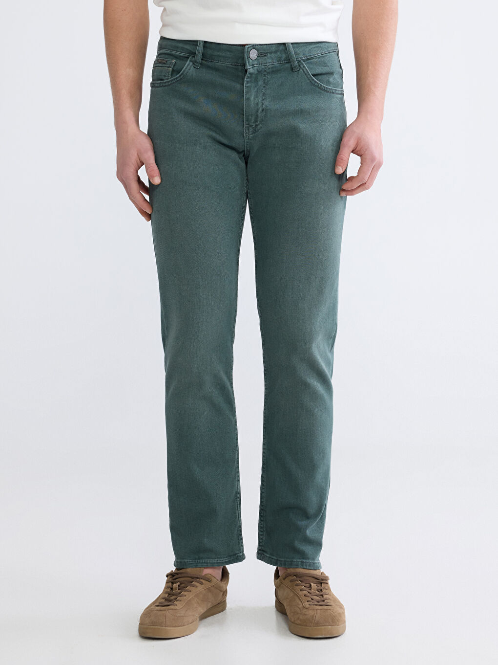 Yeşil 779 Regular Fit Erkek Jean Pantolon-1