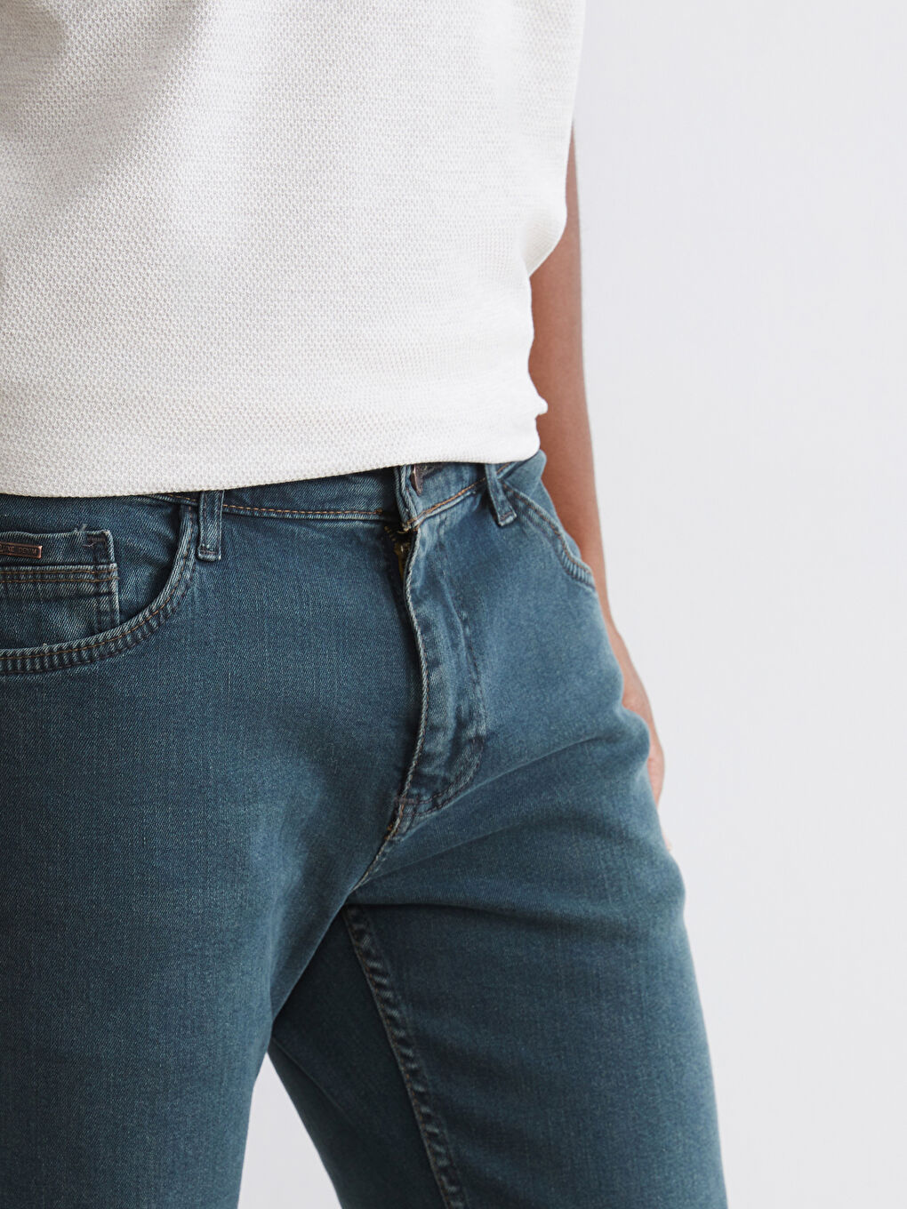 Yeşil 779 Regular Fit Erkek Jean Pantolon-2