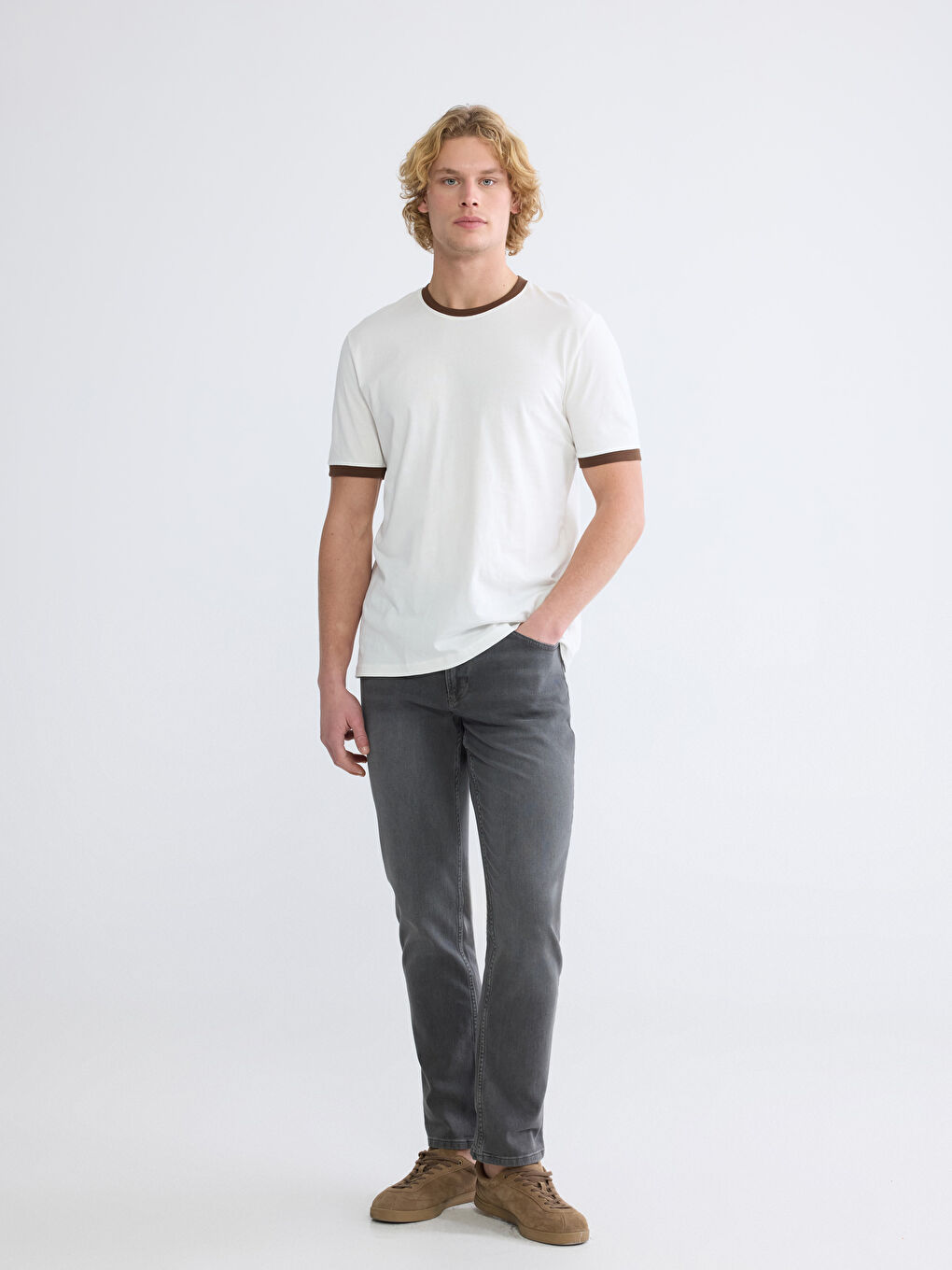 Gri 779 Regular Fit Erkek Jean Pantolon