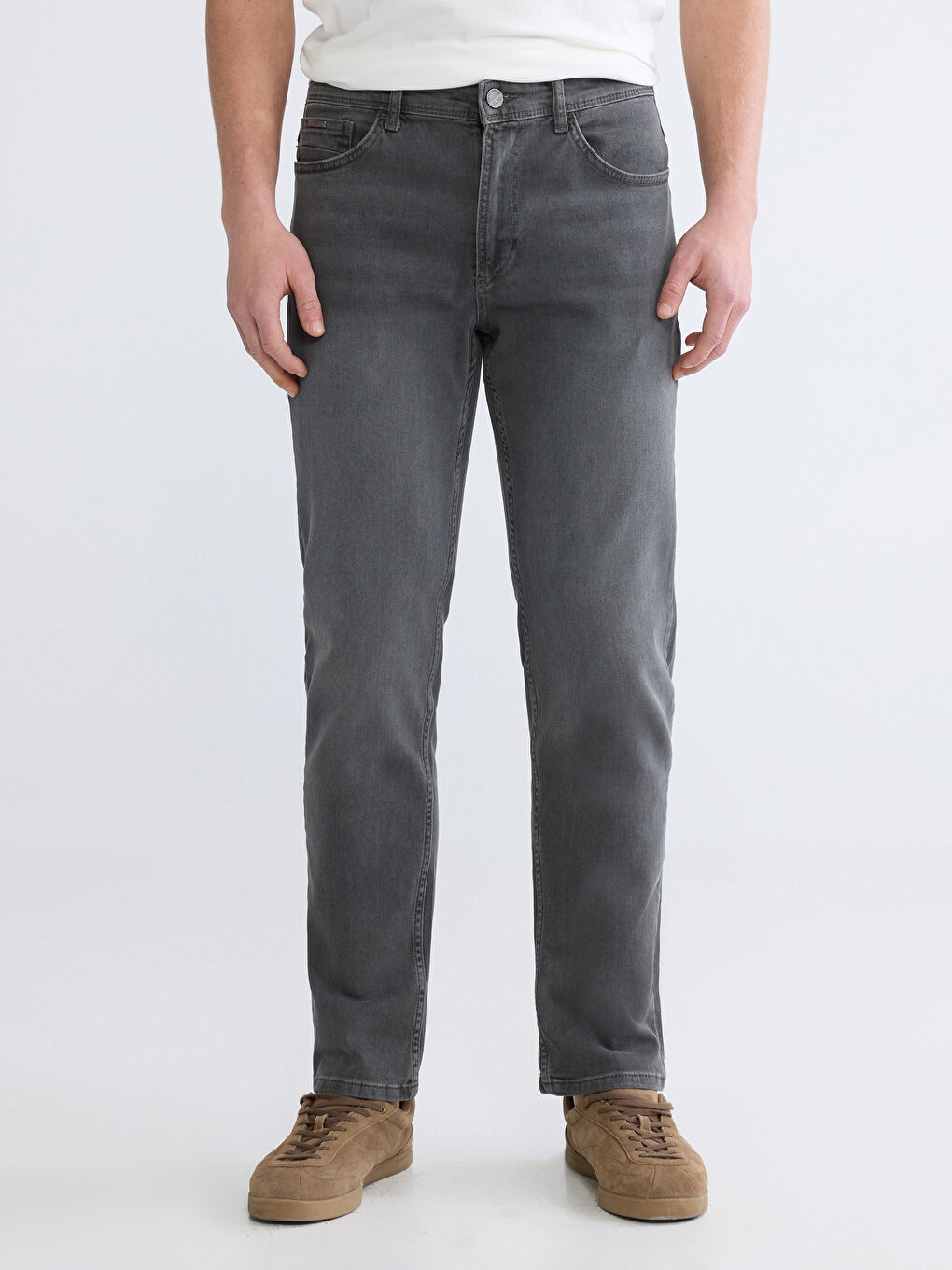 Gri 779 Regular Fit Erkek Jean Pantolon-1