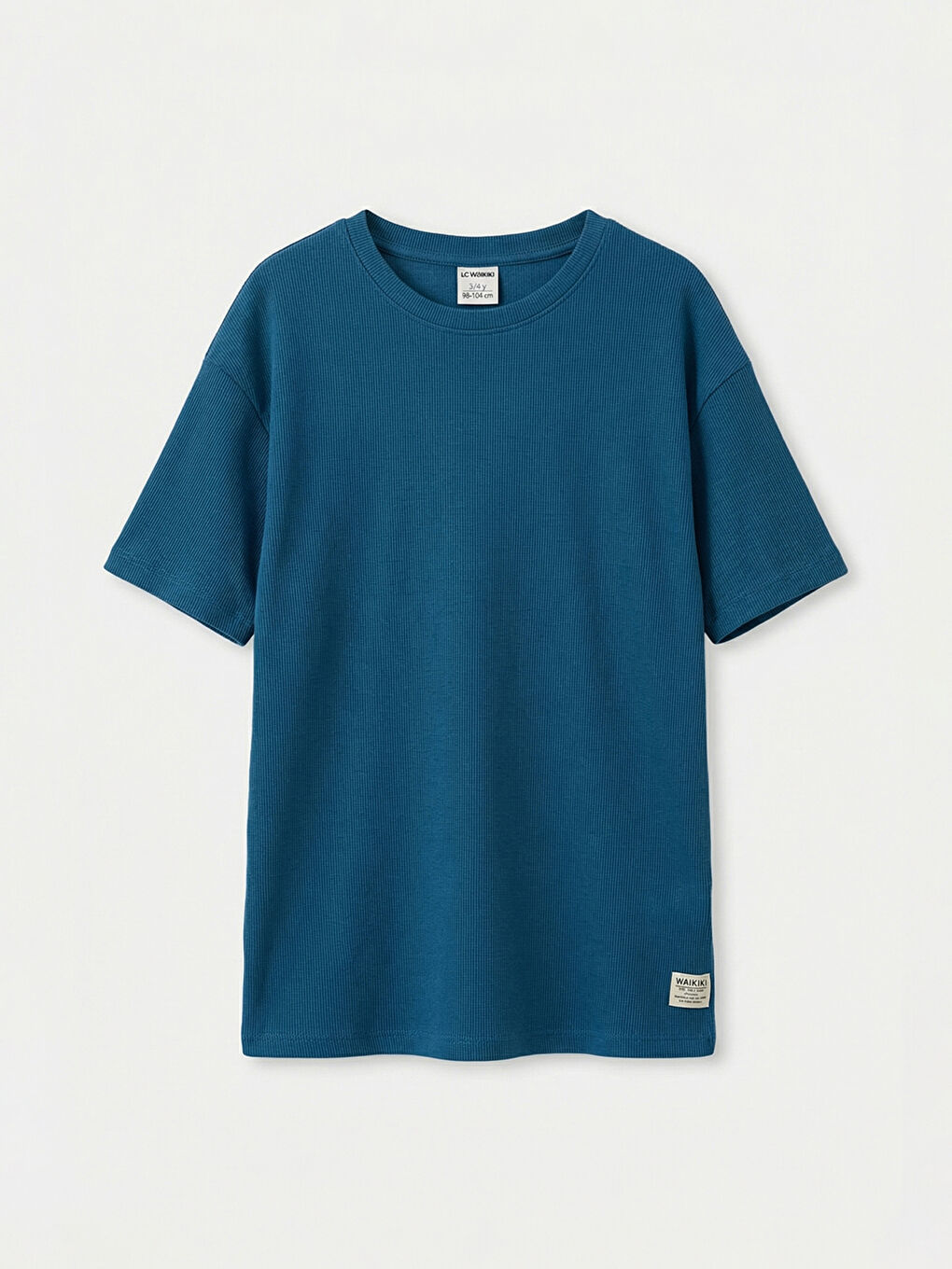 Mavi Bisiklet Yaka Erkek Çocuk Tişört