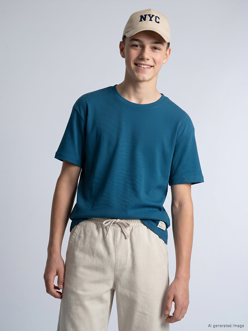 Crew Neck T-Shirt for Boys-1
