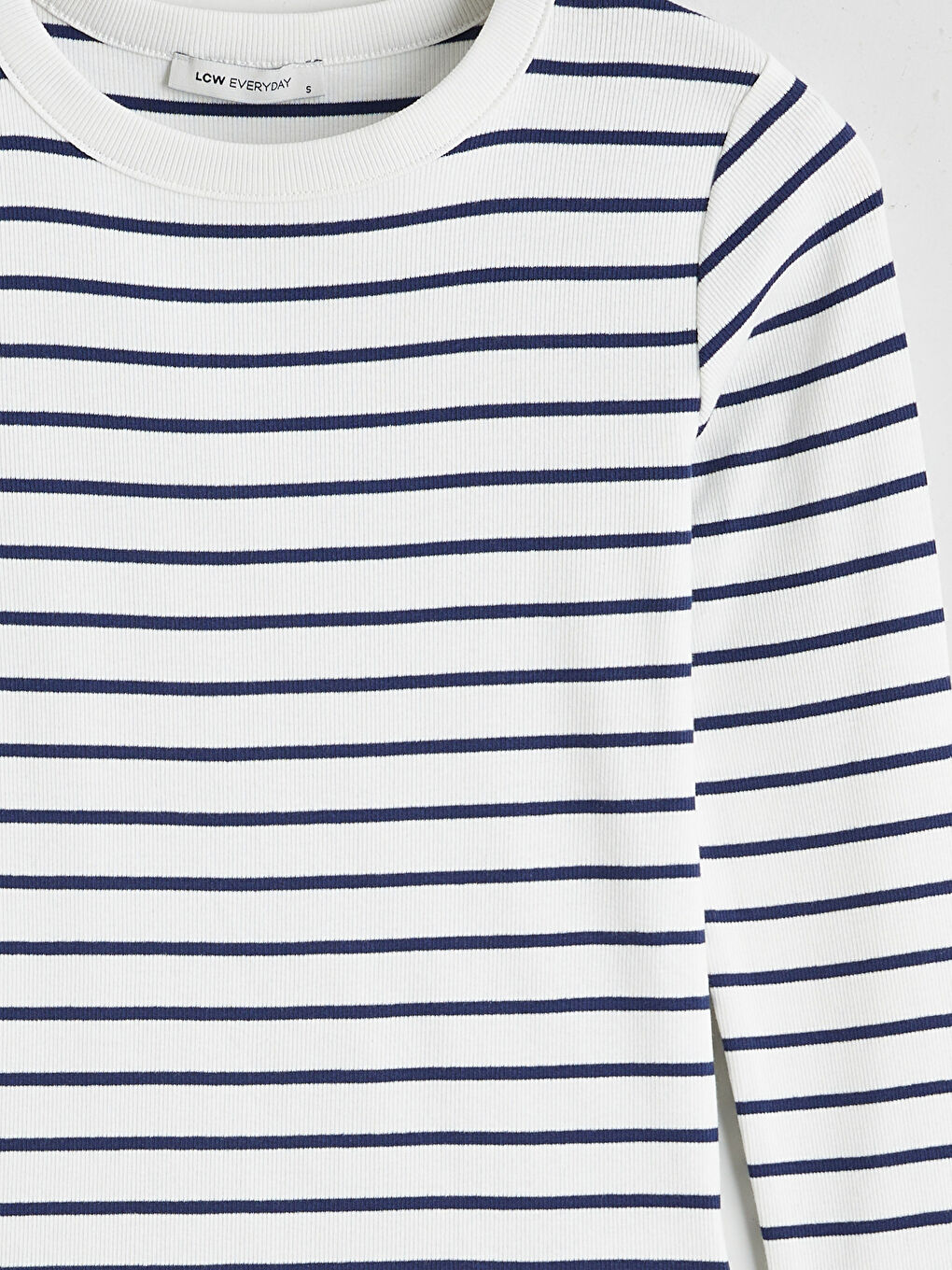 Striped Crew Neck Bodysuit-5