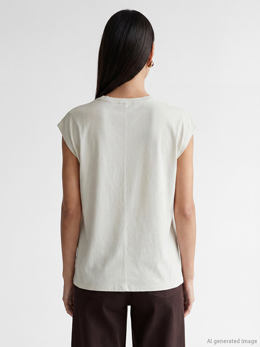 Embroidered 100% Cotton Women's T-Shirt-3