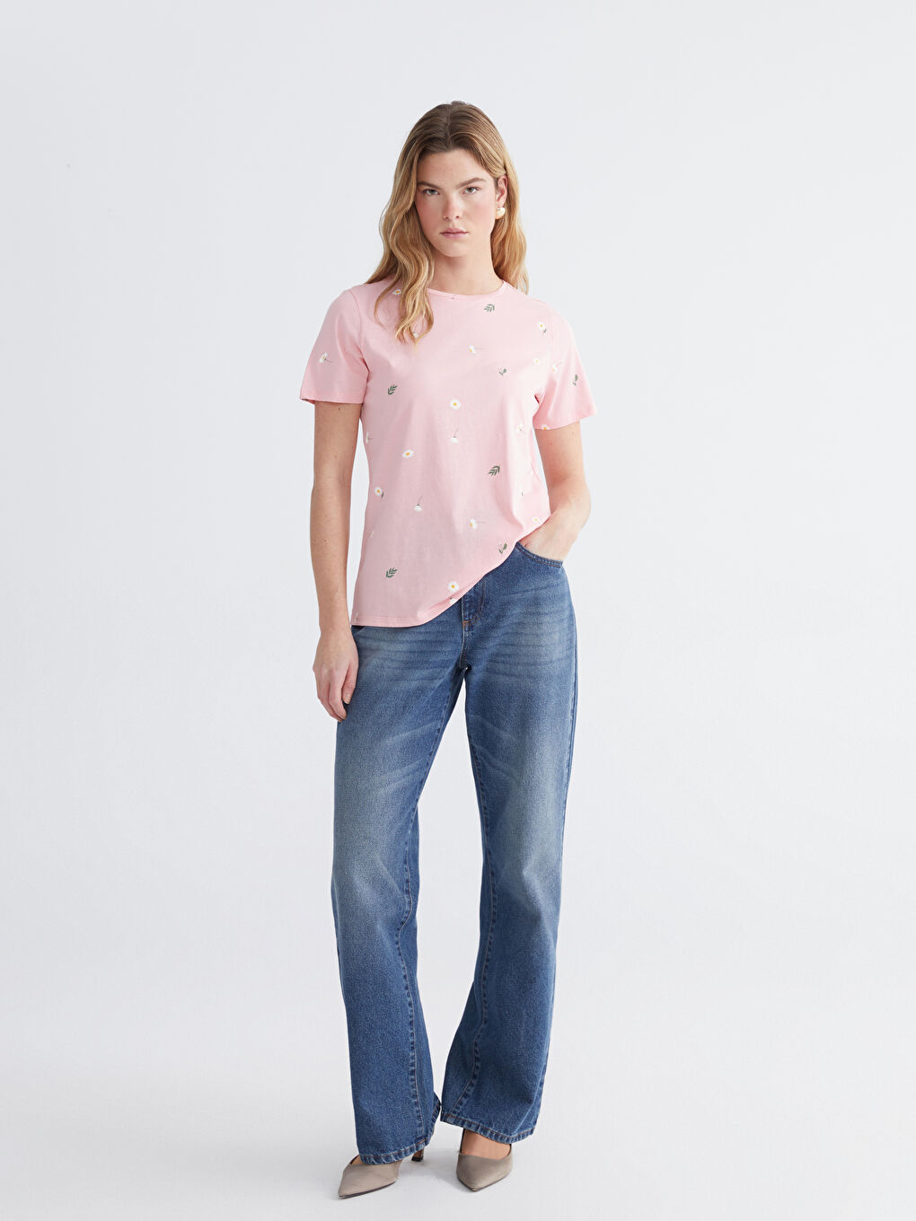 Women's Floral T-Shirt-1