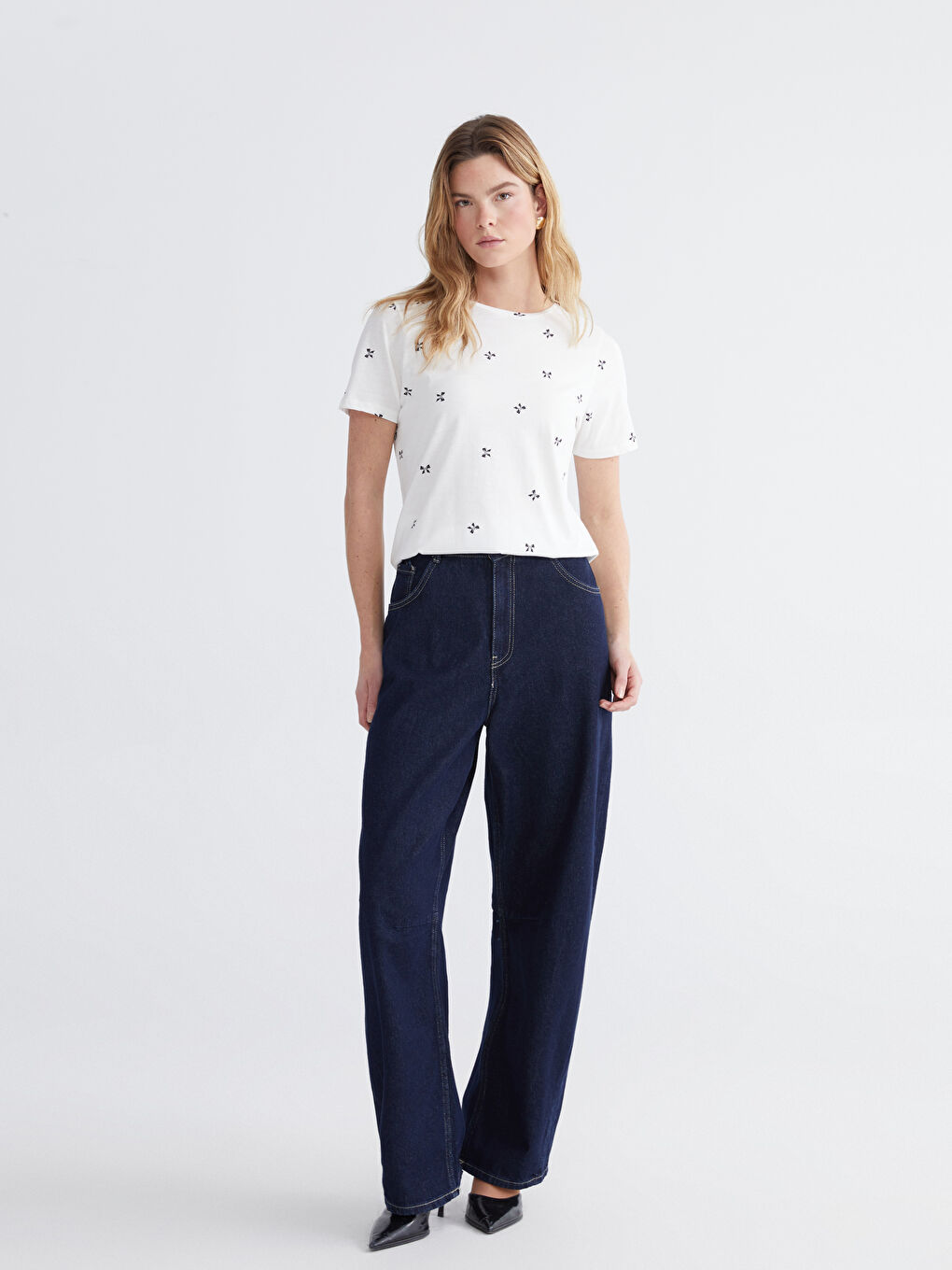 Әйелдер сұрғыштау-қою сары Футболка-1