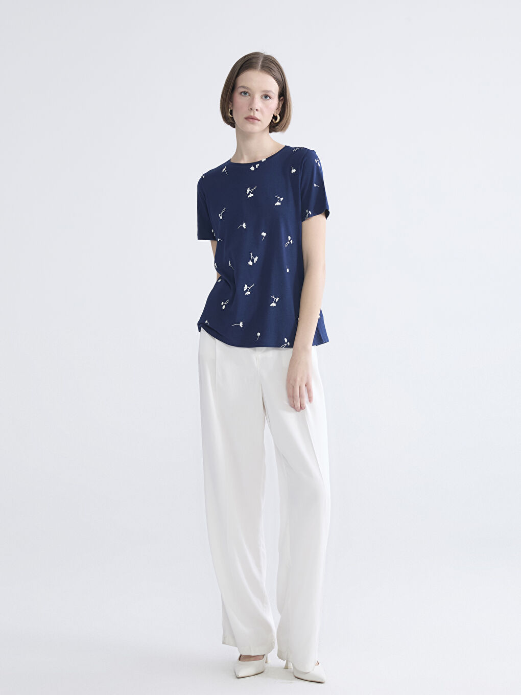 Әйелдер көк Футболка-1