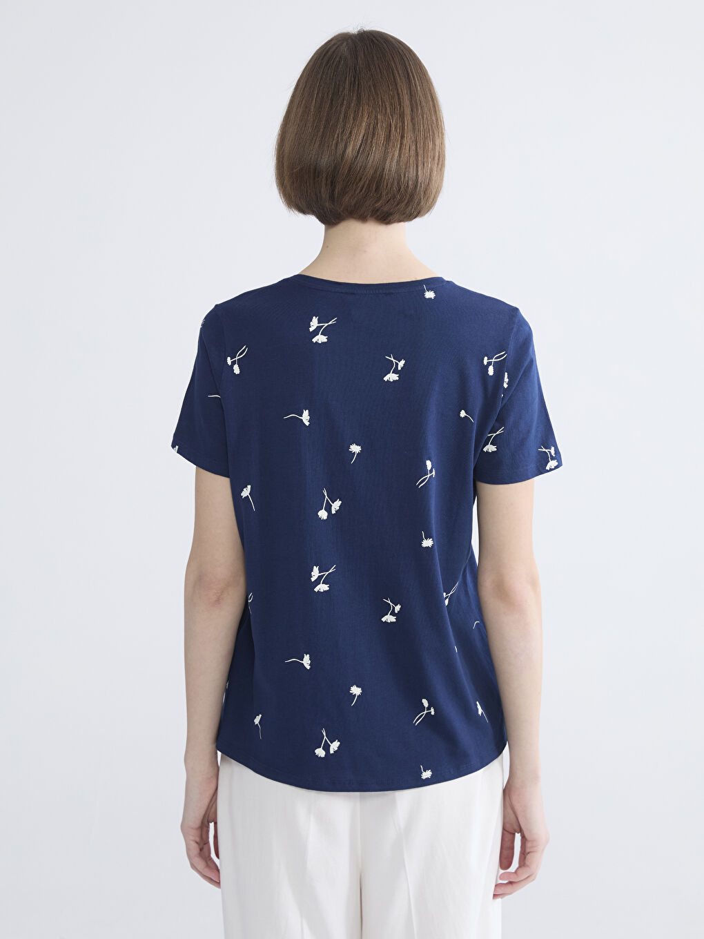 Әйелдер көк Футболка-3