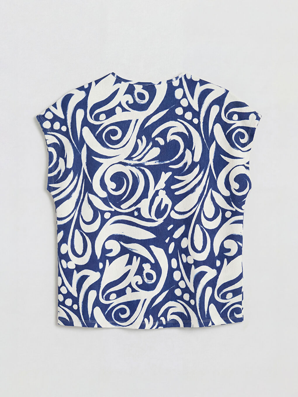 Женщины Синий футболка-1