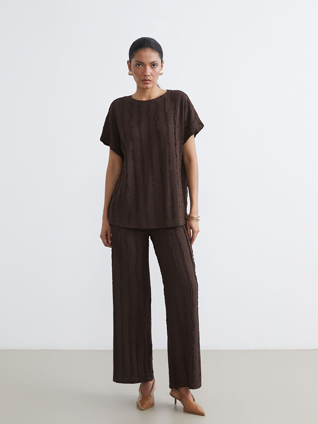 Woman BROWN Blouse-1