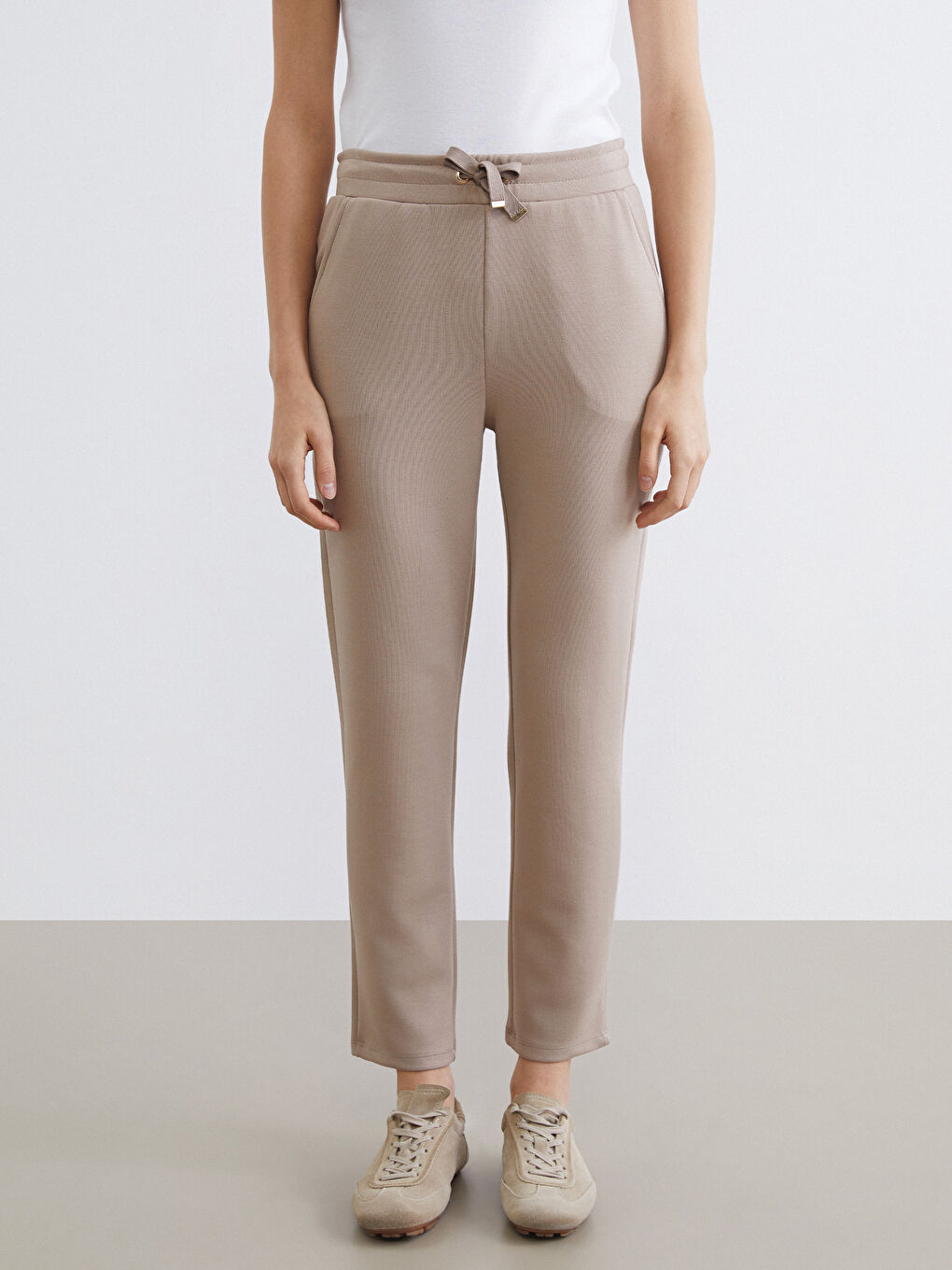 Elastic Waist Soft Touch Women's Sweatpants-1