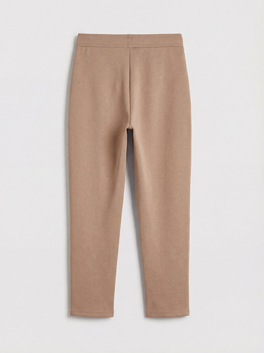 Kahverengi Beli Lastikli Soft Touch Kadın Eşofman Altı-1