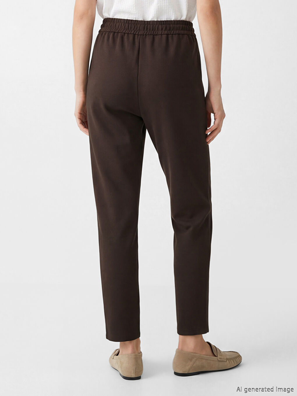 Woman BROWN Sweatpants-2