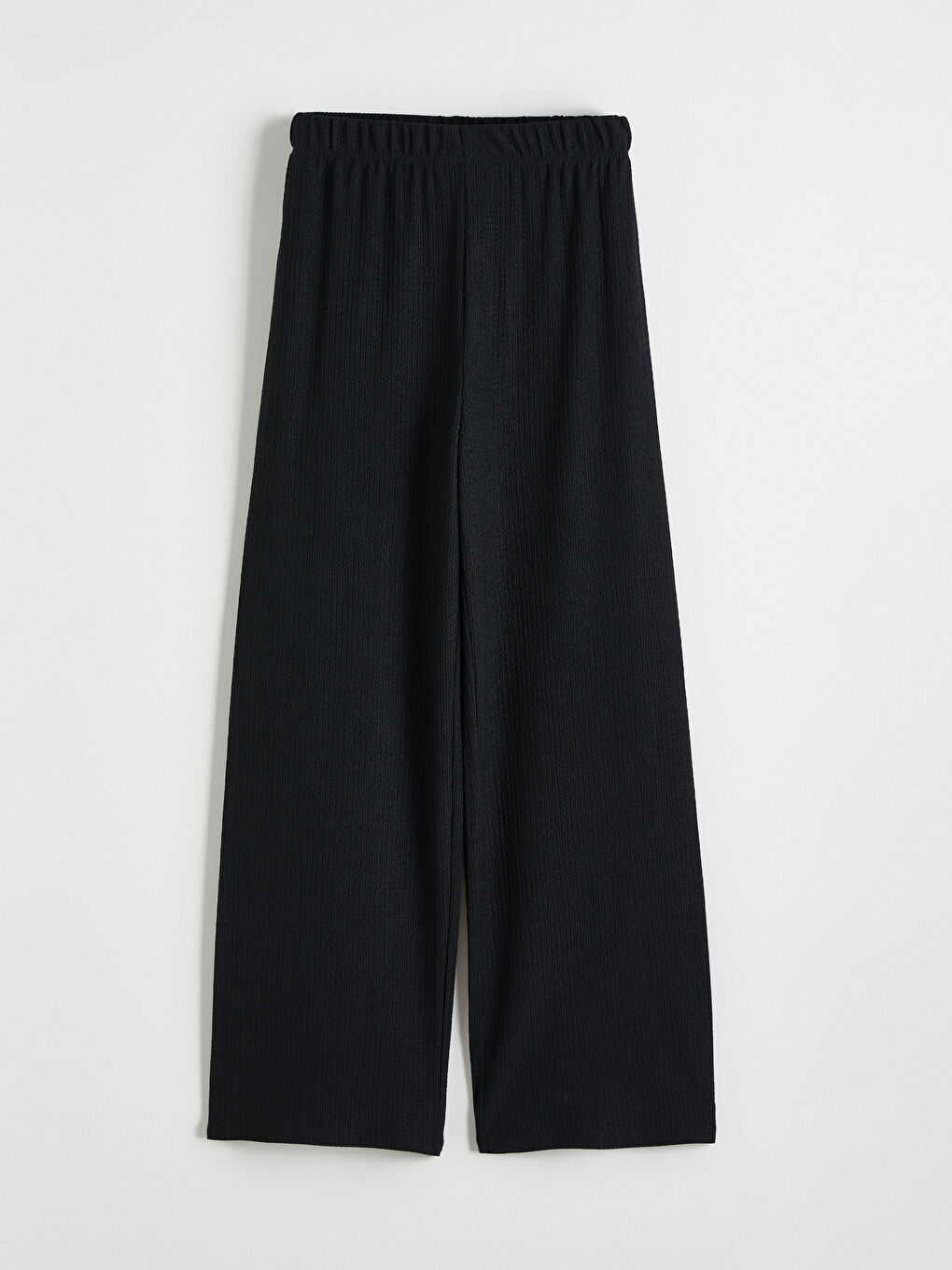 Elasticated Waist Wide Leg Women's Trousers-4