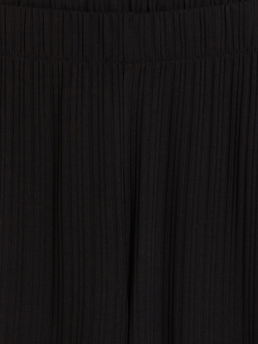 Textured Women's Trousers With Elastic Waistband-6