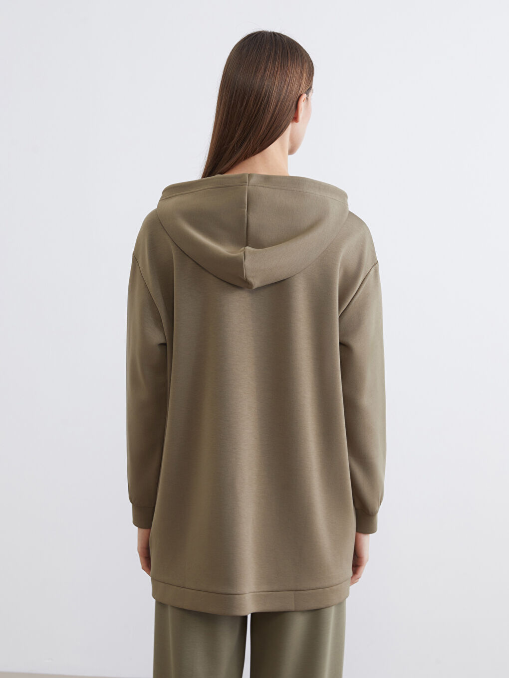 Hooded Soft Touch Women's Sweatshirt Tunic-3
