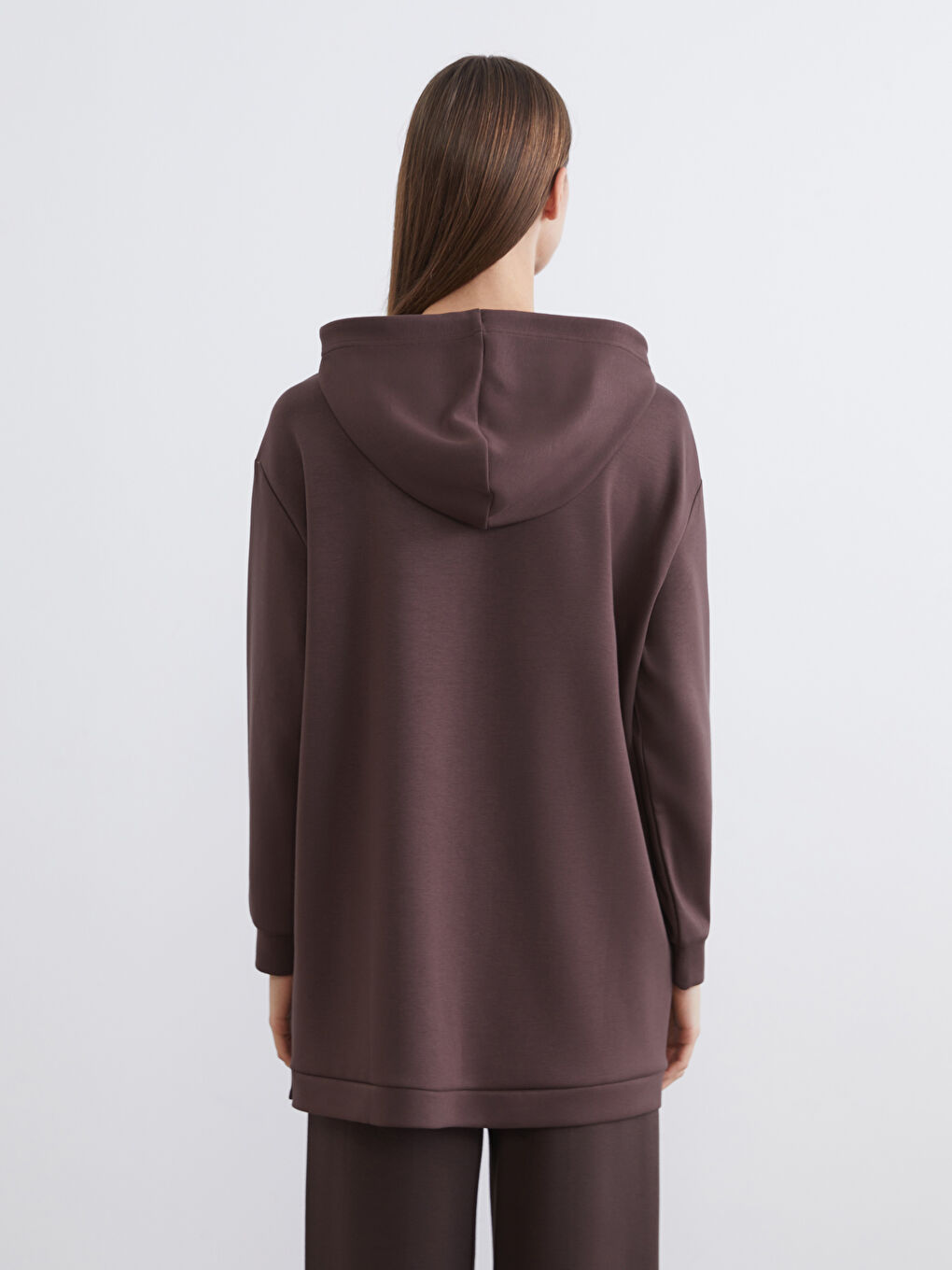 Hooded Soft Touch Women's Sweatshirt Tunic-3