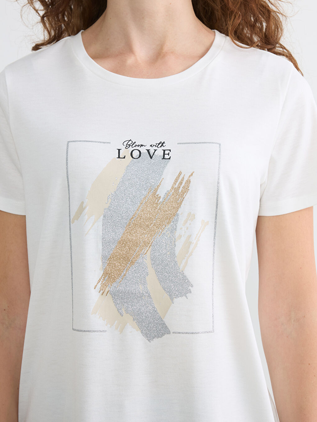 Woman ECRU T-Shirt-2