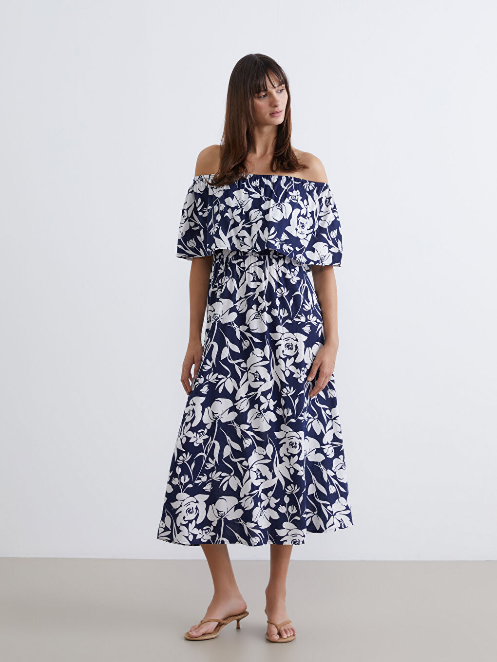 Женщины Синий Платье