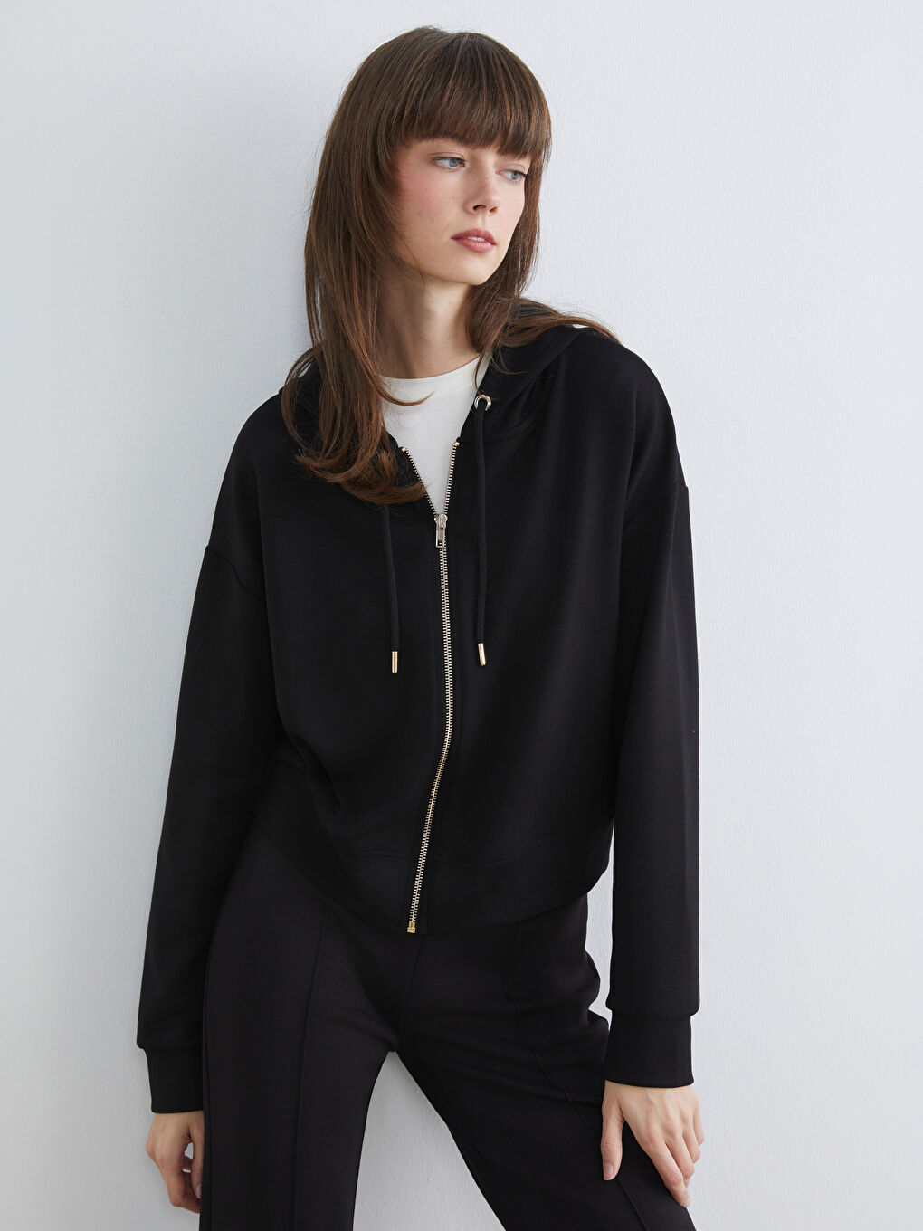 Hooded Women's Zip-Up Sweatshirt