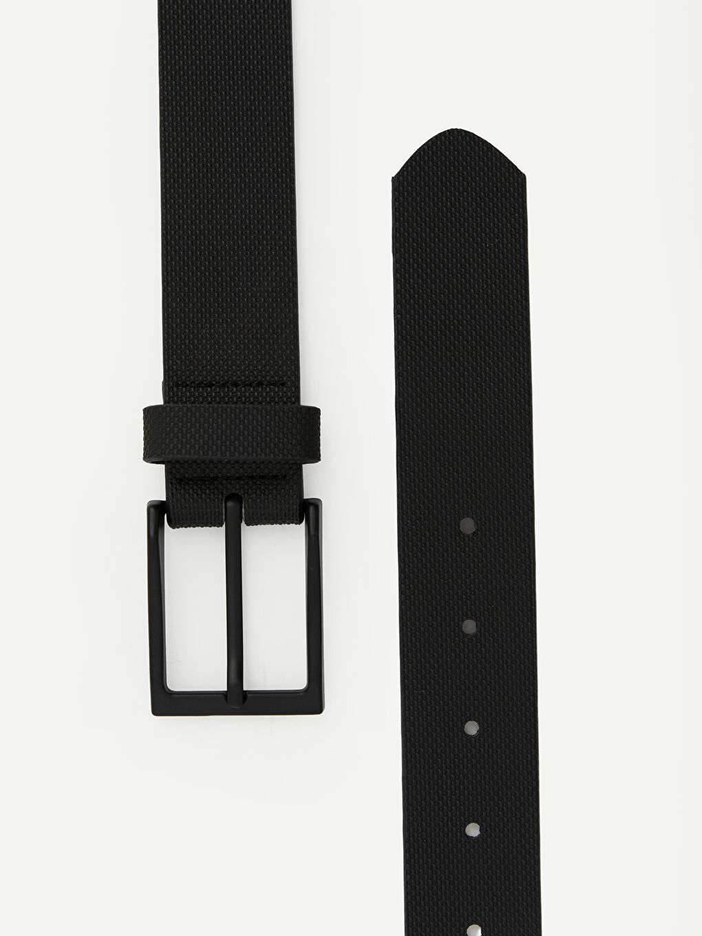 Siyah Deri Görünümlü Erkek Kemer-2