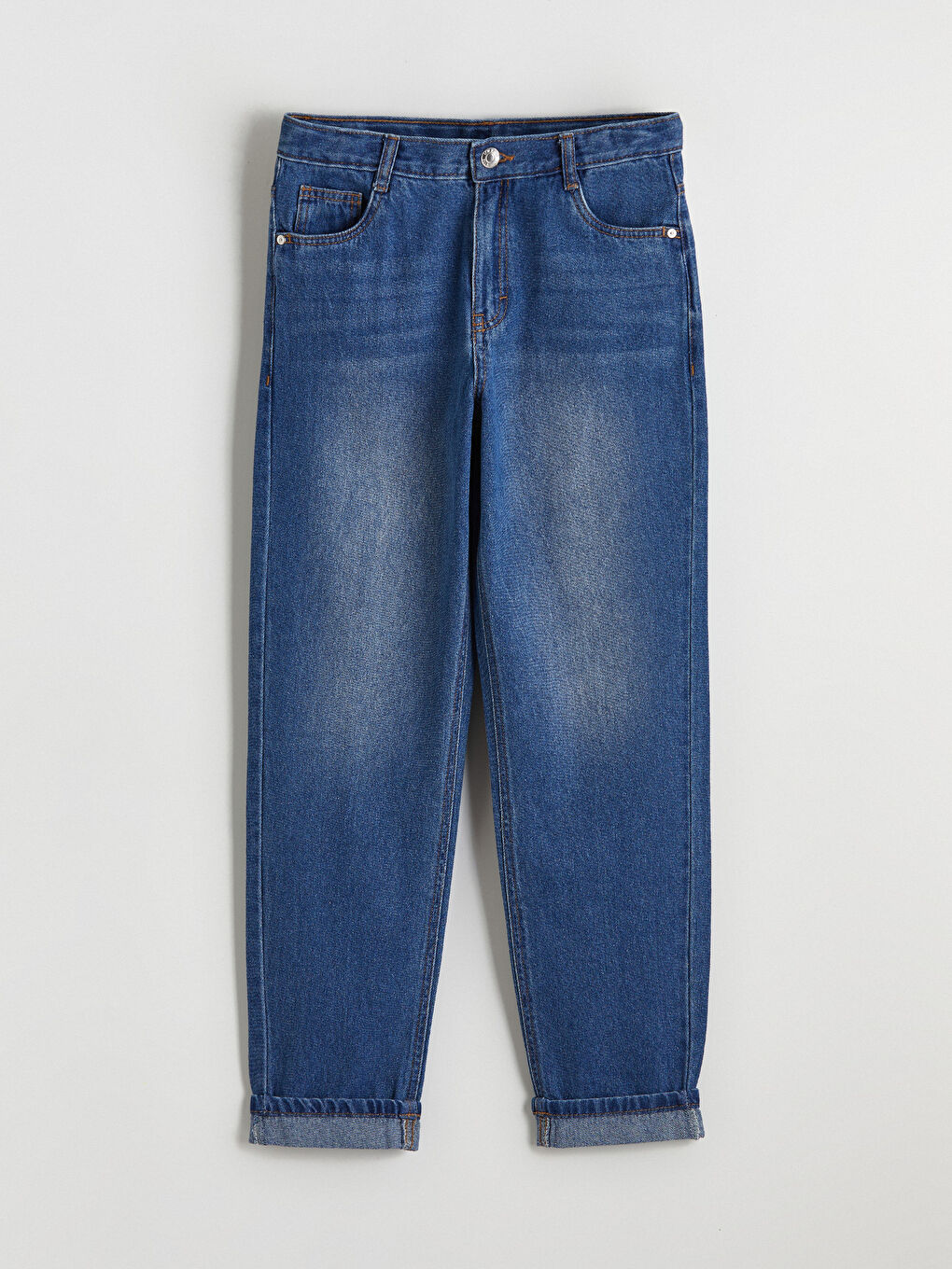 ბიჭების რეგულარული ზომის ჯინსის შარვალი