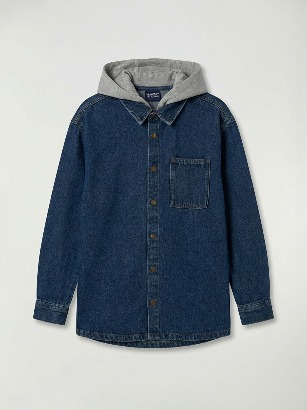 Boys' Denim Shirt with Hood