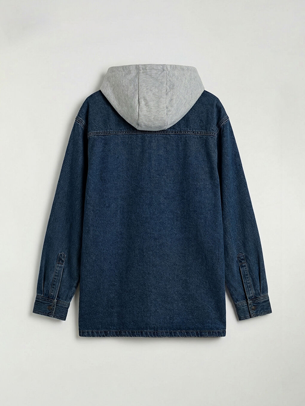Boys' Denim Shirt with Hood-1