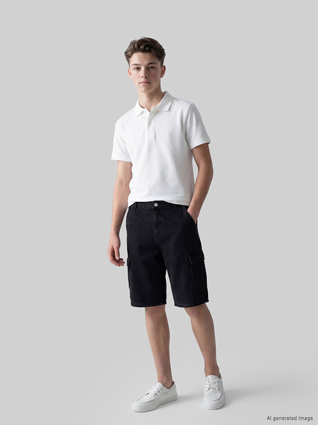 Cargo Pocket Boys' Denim Shorts