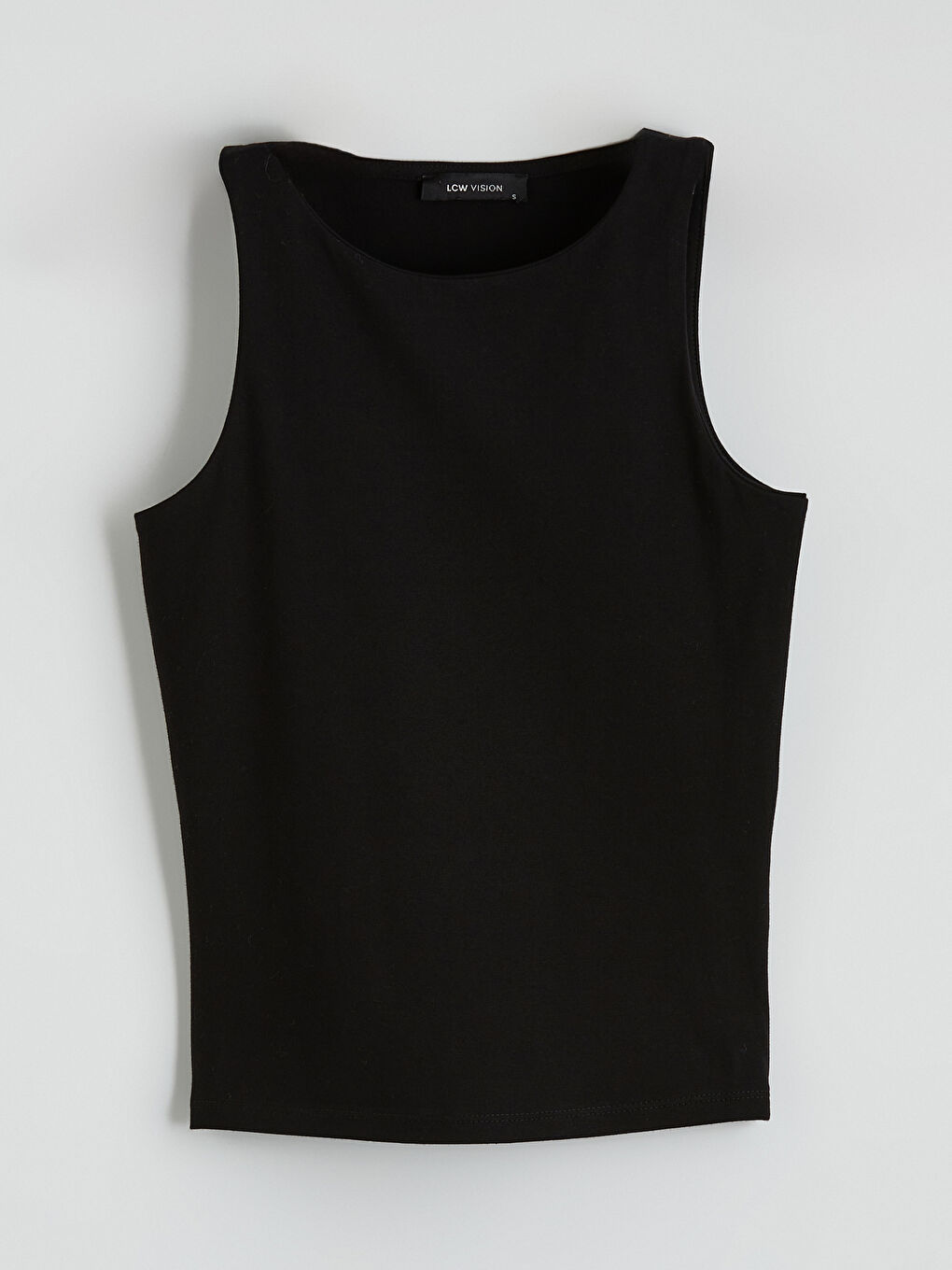 Siyah Bisiklet Yaka Kadın Atlet-4