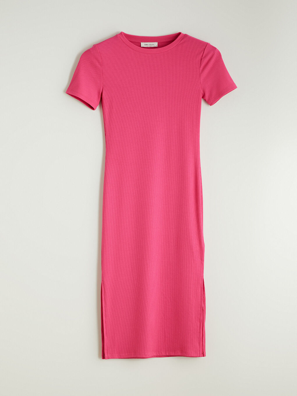 Женщины Розовый Платье-4