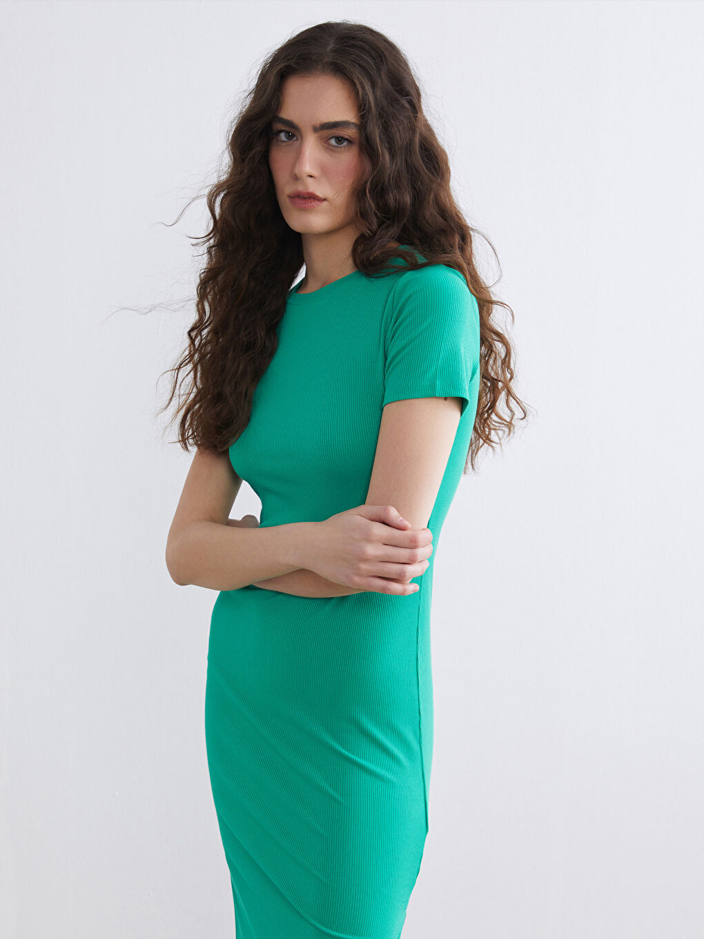 Женщины Зелёный Платье-1