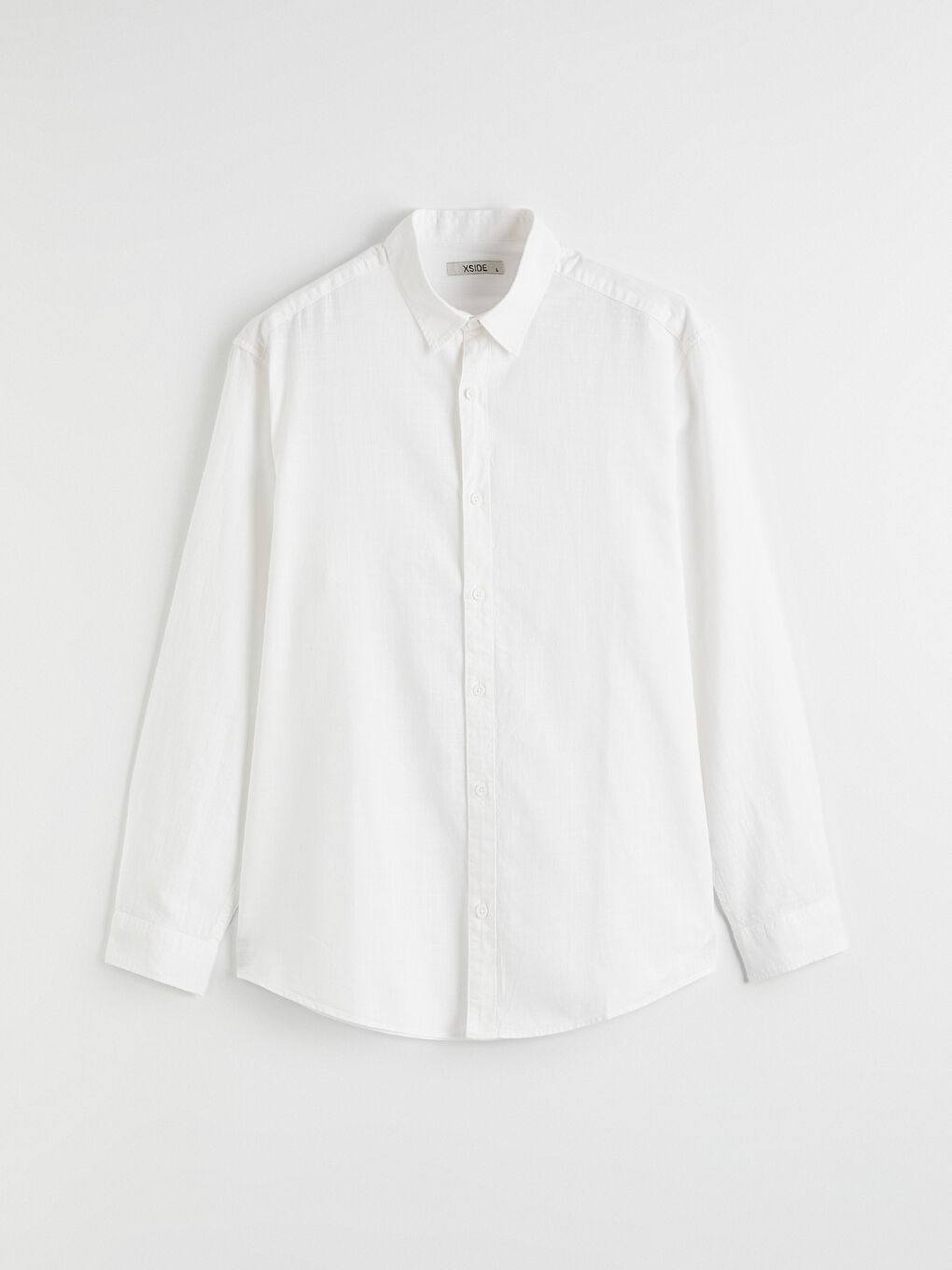 Regular Fit Linen Blend Men's Shirt-4