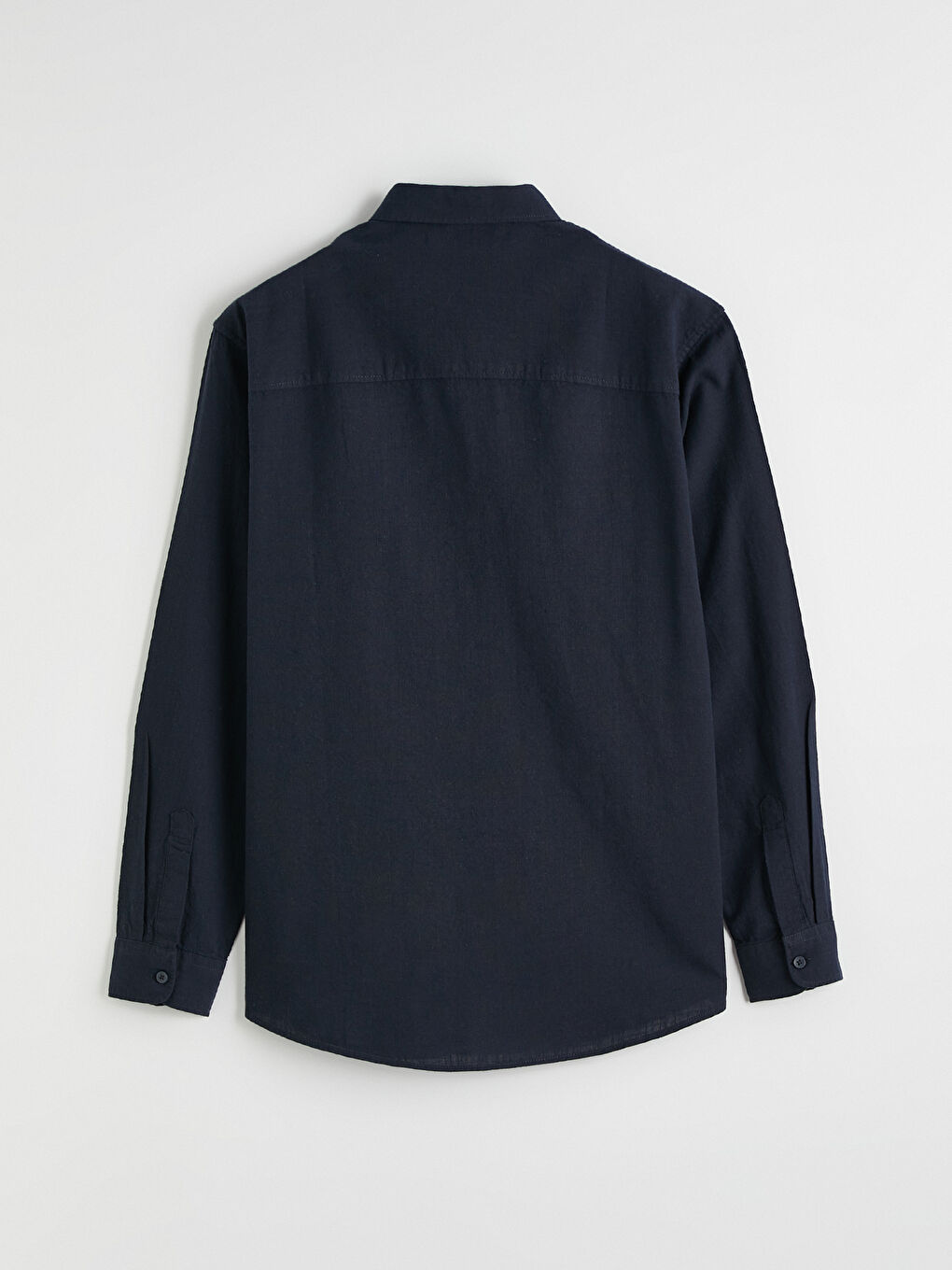 Regular Fit Leinenmischung Herrenhemd-6