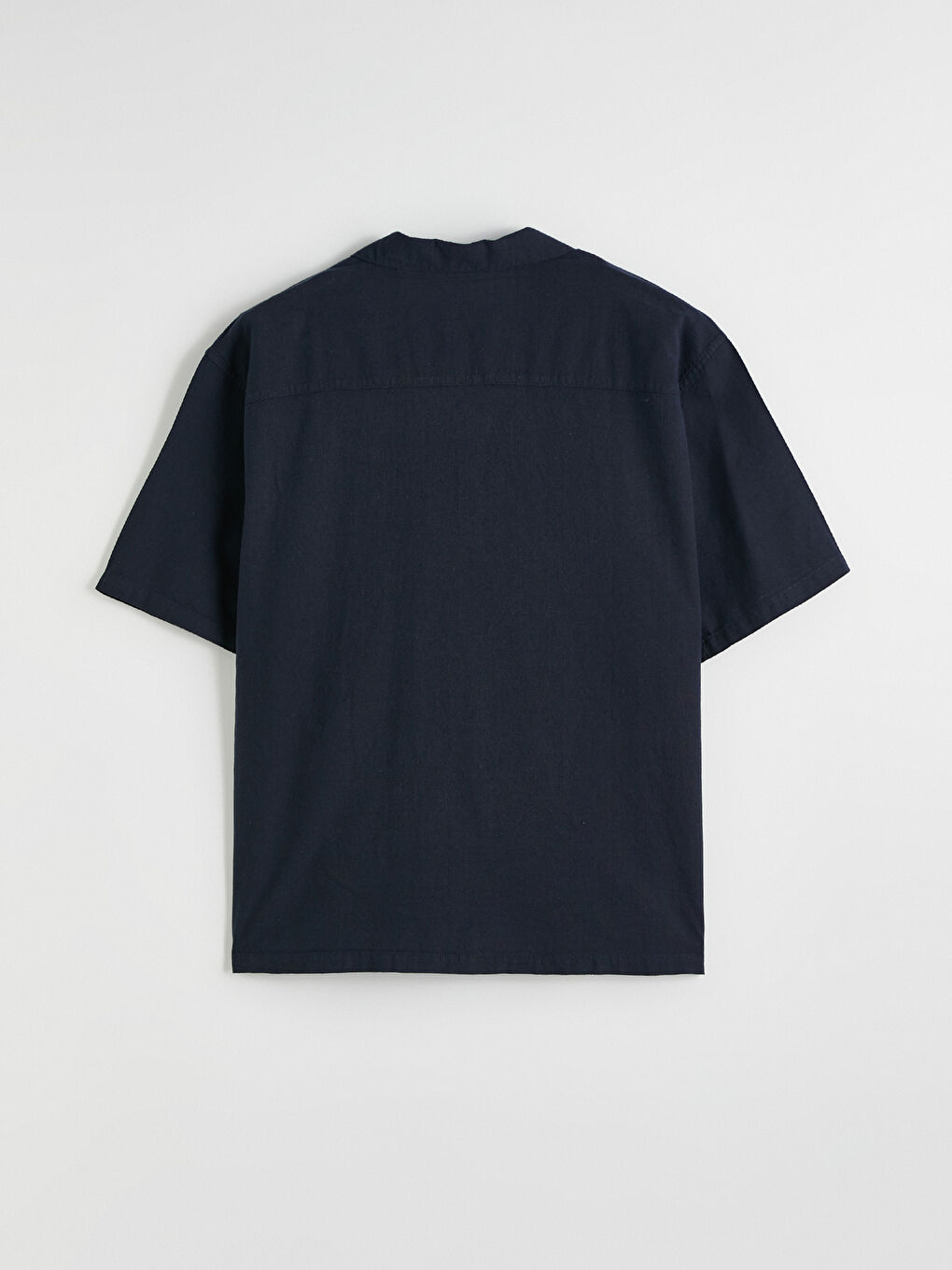 მამაკაცები მუქი ლურჯი პერანგი-6