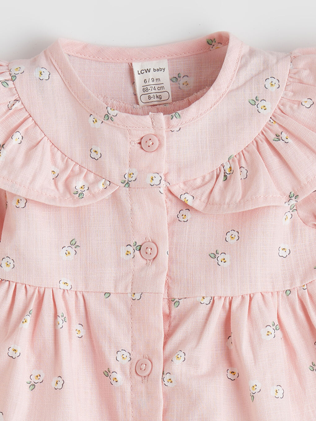 Peter Pan Collar Floral Baby Girls' Dress-1